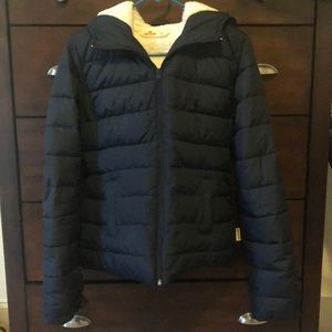Navy Sherpa Lined Winter Jacket
